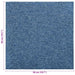 Covor 20 pcs albastru 50 x 50 cm 100% polipropilenă - WALTI WALTI