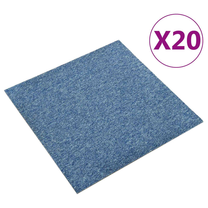 Covor 20 pcs albastru 50 x 50 cm 100% polipropilenă - WALTI WALTI