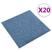 Covor 20 pcs albastru 50 x 50 cm 100% polipropilenă - WALTI WALTI