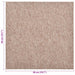 Covor 20 pcs Bej 50 x 50 cm 100% polipropilenă - WALTI WALTI