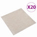 Covor 20 pcs Bej deschis 50 x 50 cm 100% polipropilenă - WALTI WALTI