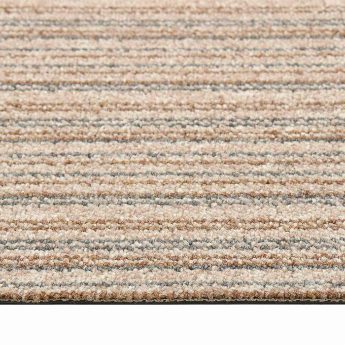 Covor 20 pcs Bej în dungi 50 x 50 cm 100% polipropilenă - WALTI WALTI