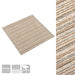Covor 20 pcs Bej în dungi 50 x 50 cm 100% polipropilenă - WALTI WALTI