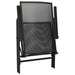Scaune din plasă pliante, 4 buc., antracit, oțel - WALTI WALTI