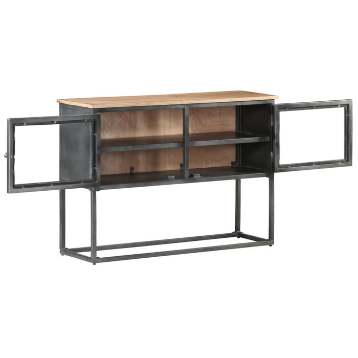 Servantă, 100x30x70 cm, gri, lemn masiv de acacia - WALTI WALTI