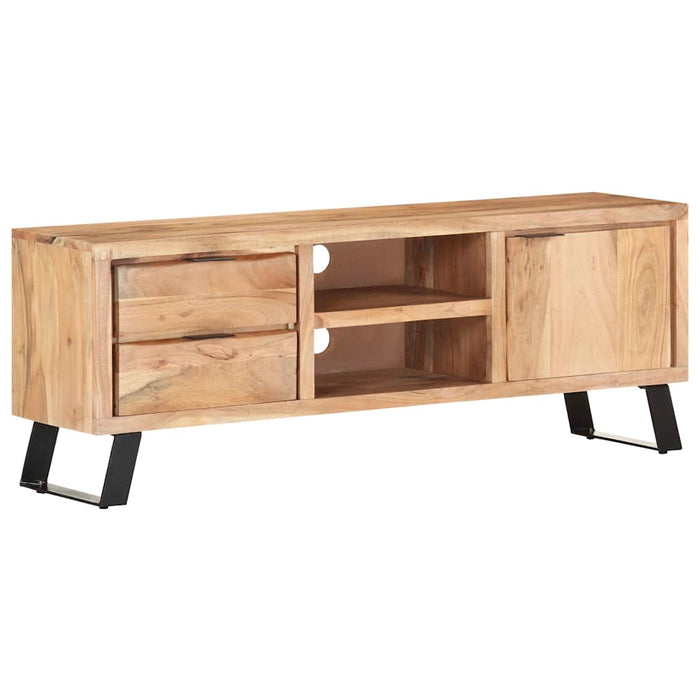 Comodă TV, 120x30x42 cm, lemn masiv acacia cu margini vii WALTI