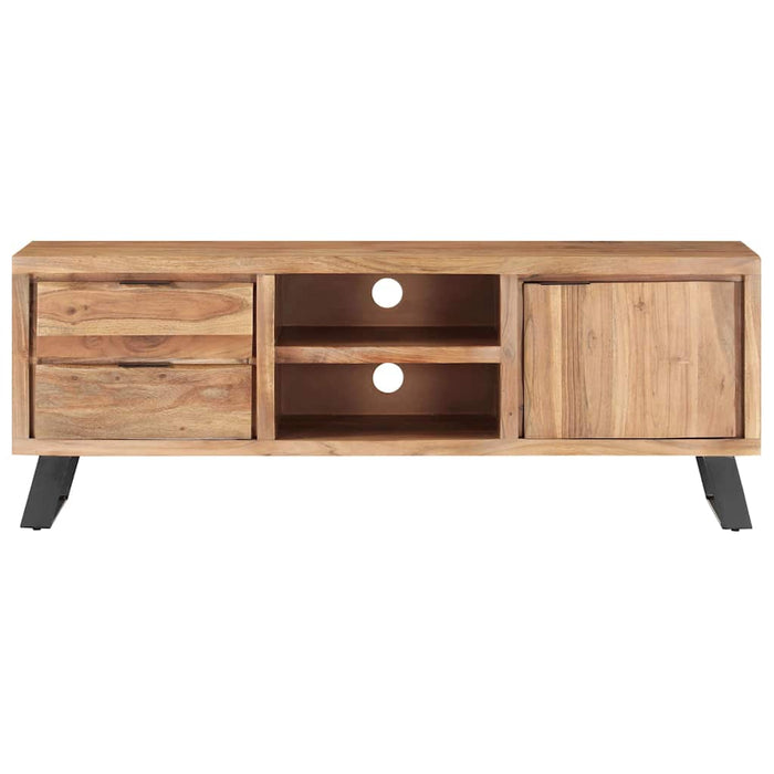Comodă TV, 120x30x42 cm, lemn masiv acacia cu margini vii WALTI