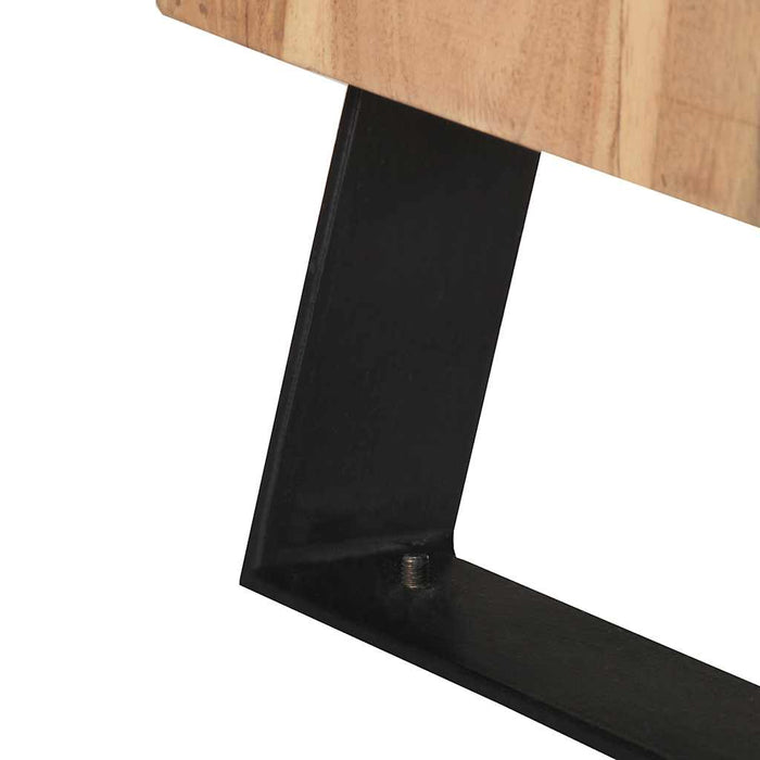Comodă TV, 120x30x42 cm, lemn masiv acacia cu margini vii WALTI