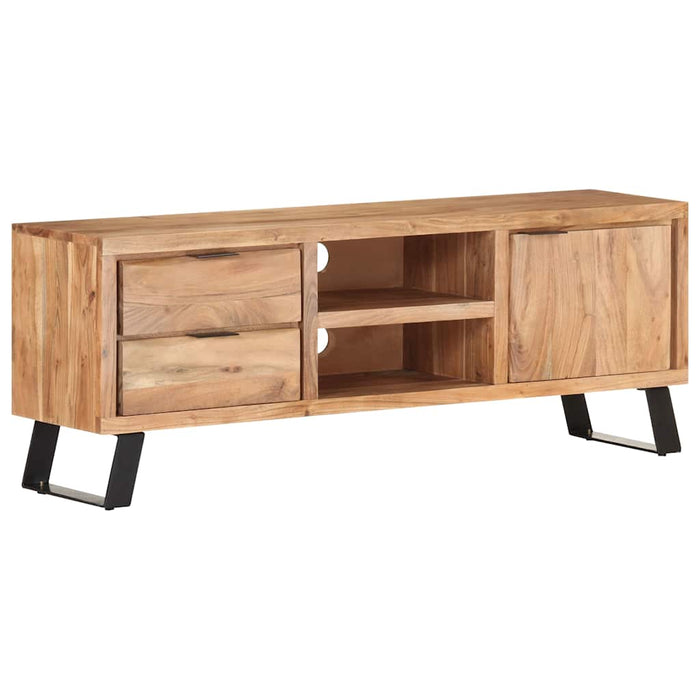 Comodă TV, 120x30x42 cm, lemn masiv acacia cu margini vii WALTI
