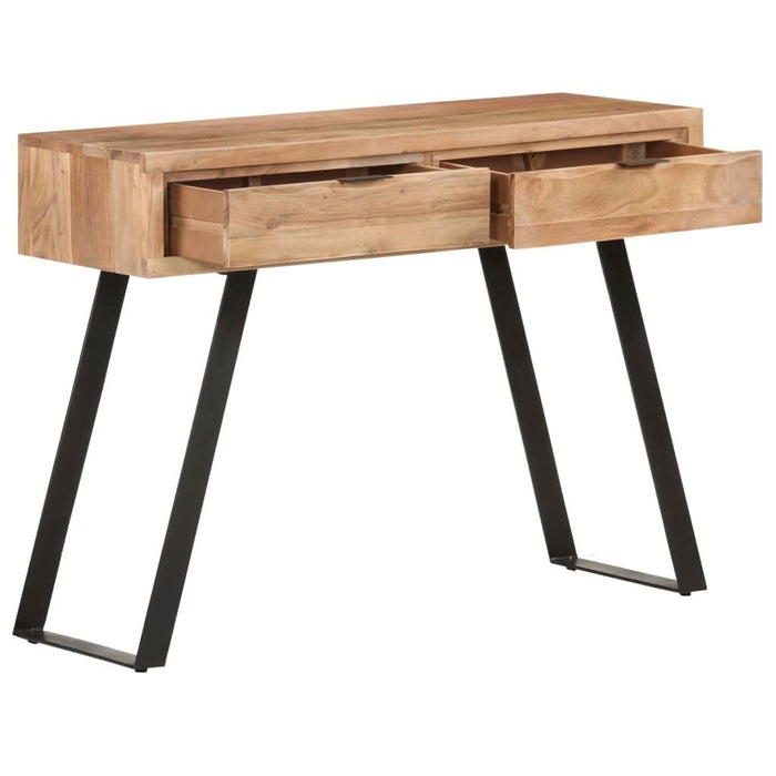 Masă consolă, 100x35x76 cm, lemn masiv acacia, margini vii - WALTI WALTI