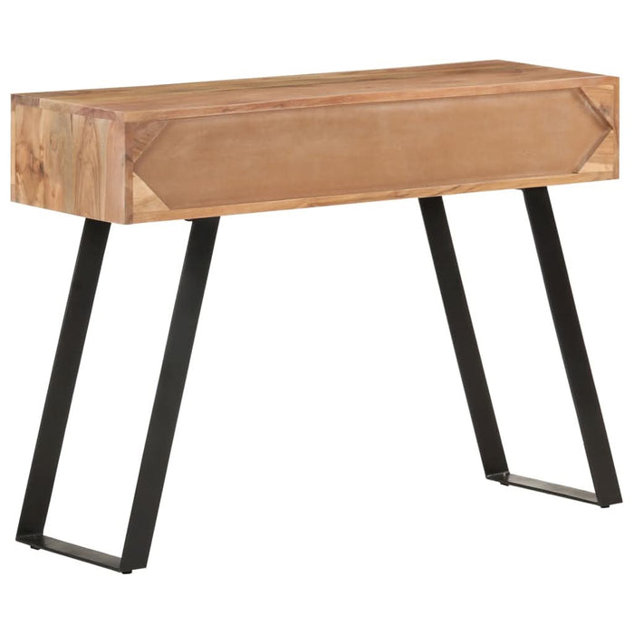 Masă consolă, 100x35x76 cm, lemn masiv acacia, margini vii - WALTI WALTI