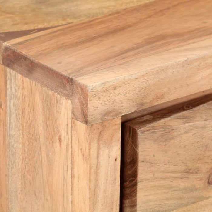 Masă consolă, 100x35x76 cm, lemn masiv acacia, margini vii - WALTI WALTI