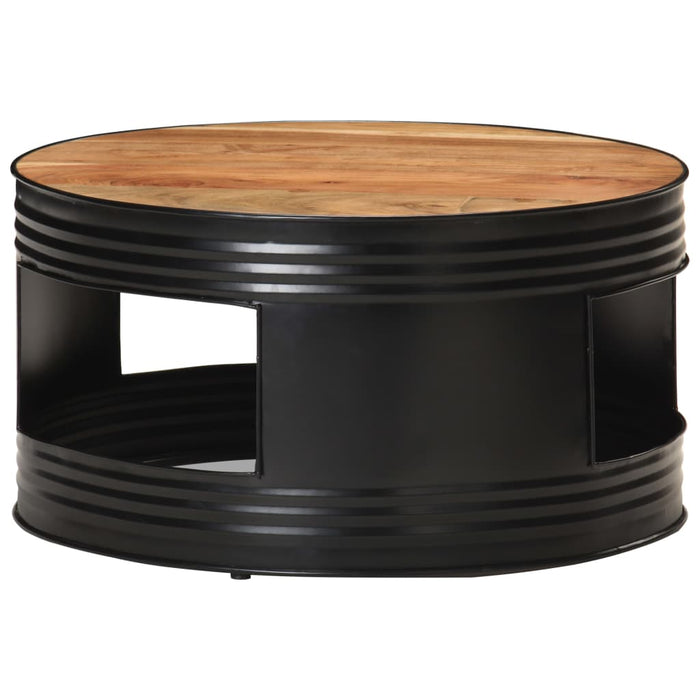 Măsuță de cafea, negru, 68 x 68 x 36 cm, lemn masiv de acacia - WALTI WALTI