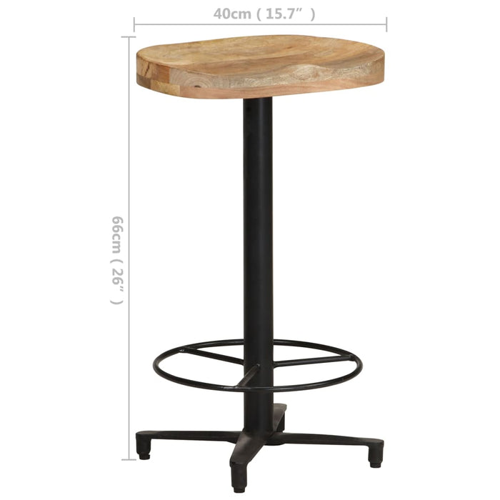 Scaune de bar, 2 buc., 66 cm, lemn masiv de mango - WALTI WALTI