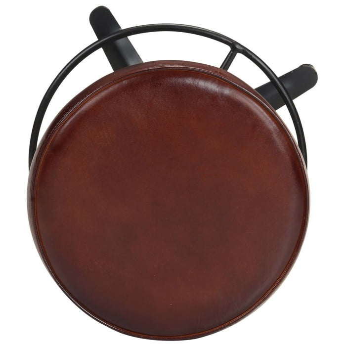Scaune de bar, 2 buc., 76 cm, piele naturală - WALTI WALTI
