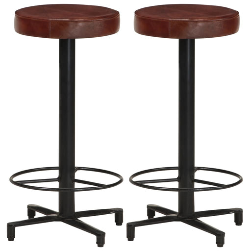 Scaune de bar, 2 buc., 66 cm, piele naturală - WALTI WALTI