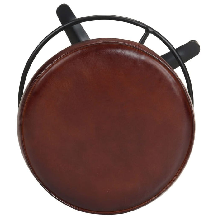 Scaune de bar, 2 buc., 66 cm, piele naturală - WALTI WALTI