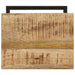 Mese laterale, 2 buc. 31,5x24,5x64,5 cm lemn de mango nefinisat - WALTI WALTI