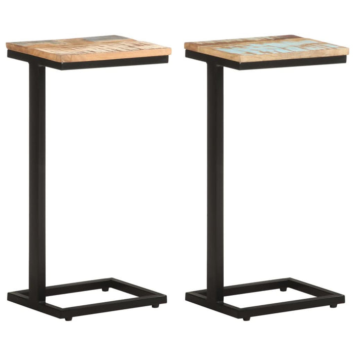 Mese laterale, 2 buc., 31,5x24,5x64,5 cm, lemn masiv reciclat - WALTI WALTI