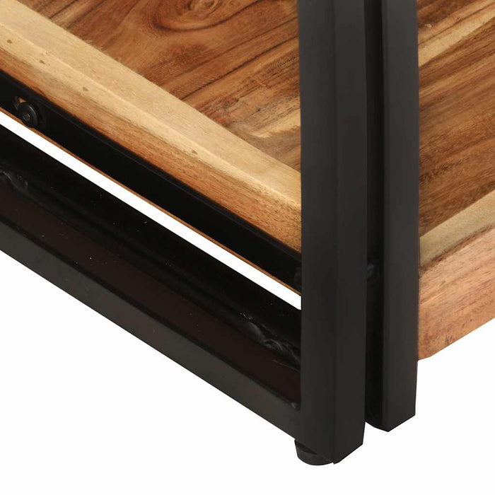 Comodă TV, 90x30x40 cm, lemn masiv de acacia - WALTI WALTI