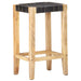 Scaune de bar, 2 buc., negru, piele naturală, 75 cm - WALTI WALTI