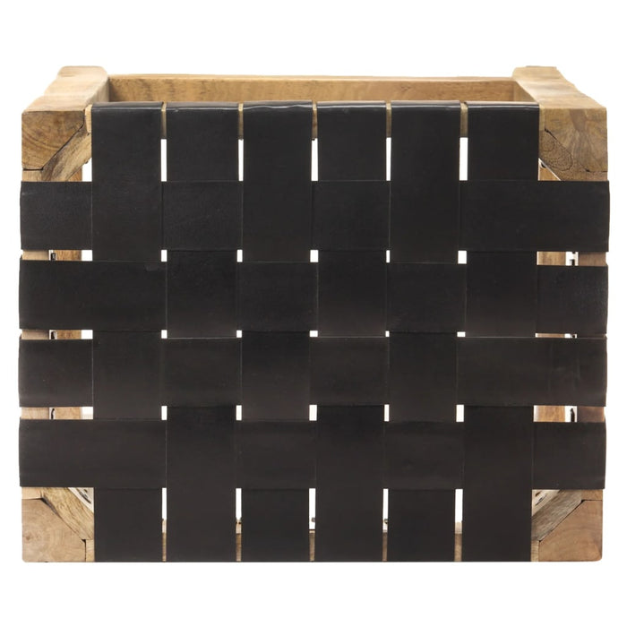 Scaune de bar, 2 buc., negru, piele naturală, 75 cm - WALTI WALTI