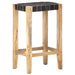 Scaune de bar, 2 buc., negru, piele naturală, 75 cm - WALTI WALTI