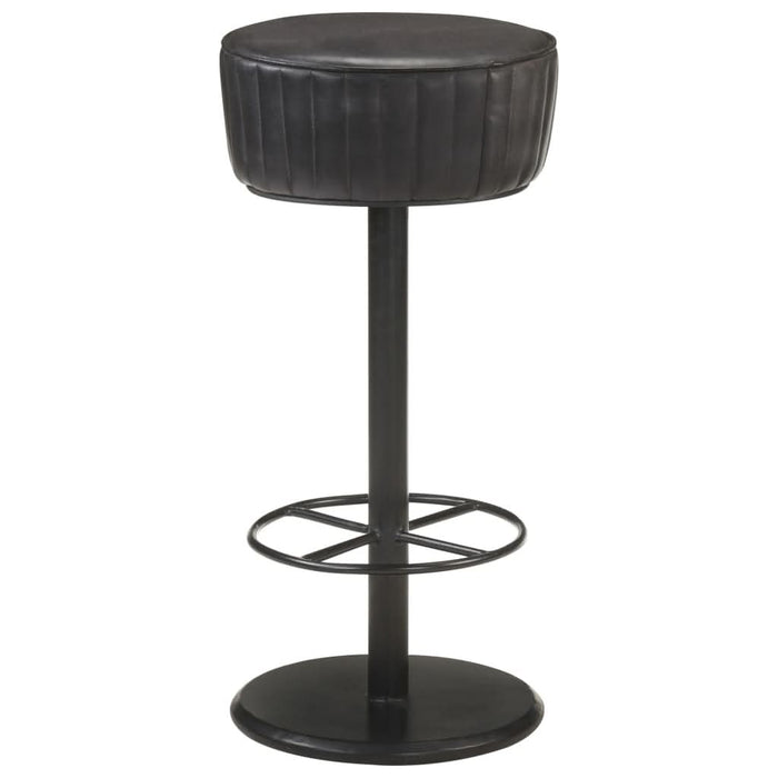 Scaun de bar, negru, piele naturală - WALTI WALTI