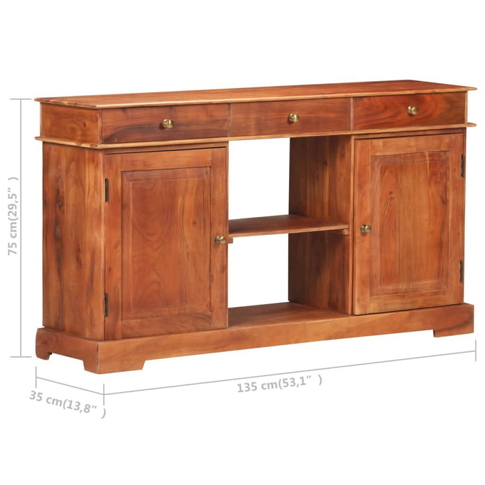 Servantă, 135 x 35 x 75 cm, lemn masiv de acacia - WALTI WALTI