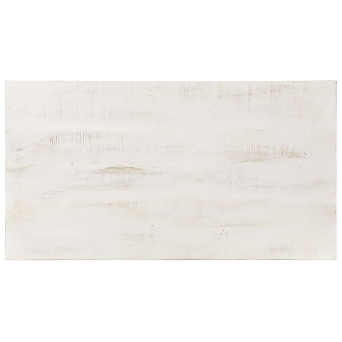 Măsuță de cafea, alb, 110x60x45 cm, lemn masiv de mango - WALTI WALTI