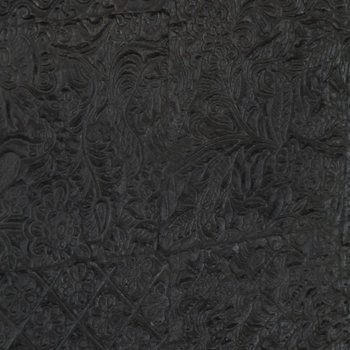 Comodă TV, negru, 115x30x46 cm, lemn masiv mango - WALTI WALTI