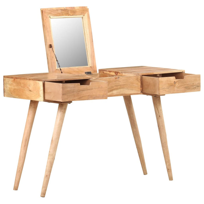 Masă de toaletă cu oglindă, 112x45x76 cm, lemn masiv acacia - WALTI WALTI