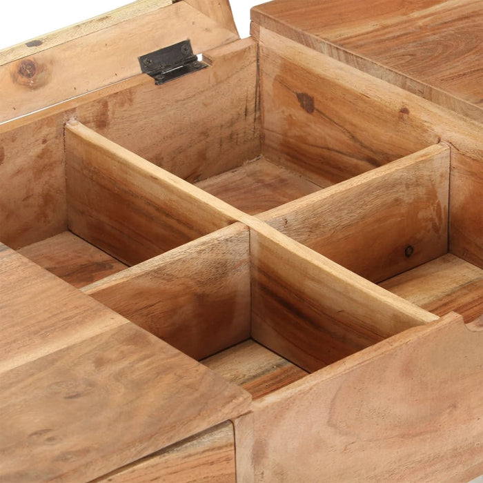 Masă de toaletă cu oglindă, 112x45x76 cm, lemn masiv acacia - WALTI WALTI