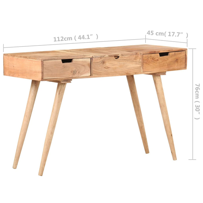 Masă de toaletă cu oglindă, 112x45x76 cm, lemn masiv acacia - WALTI WALTI
