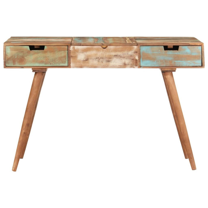 Masă de toaletă cu oglindă, 112x45x76 cm, lemn masiv reciclat - WALTI WALTI