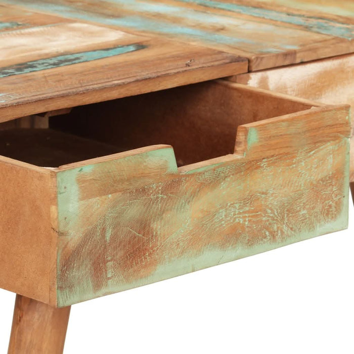 Masă de toaletă cu oglindă, 112x45x76 cm, lemn masiv reciclat - WALTI WALTI