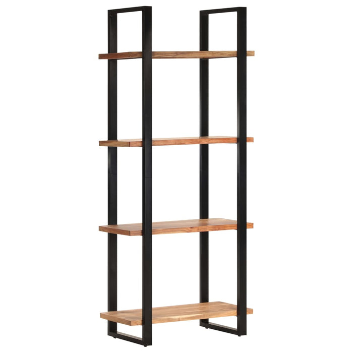 Bibliotecă cu 4 rafturi, 80 x 40 x 180 cm lemn masiv de acacia WALTI
