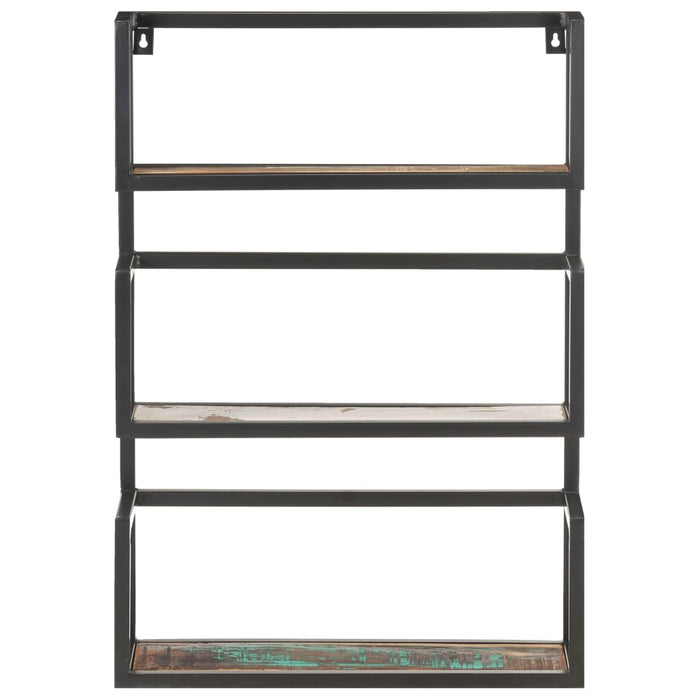 Raft de perete, 60x20x85 cm, lemn masiv reciclat - WALTI WALTI