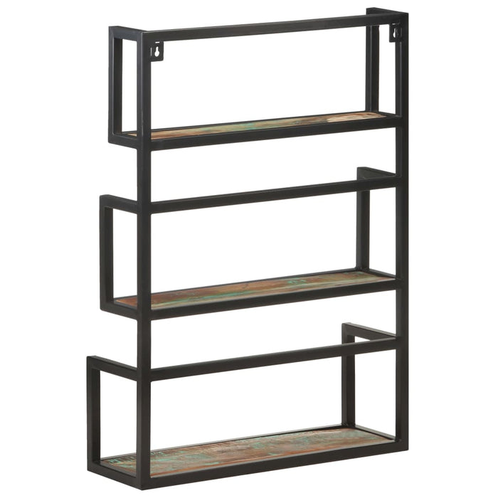 Raft de perete, 60x20x85 cm, lemn masiv reciclat - WALTI WALTI