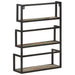 Raft de perete, 60x20x85 cm, lemn masiv reciclat - WALTI WALTI