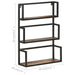 Raft de perete, 60x20x85 cm, lemn masiv reciclat - WALTI WALTI
