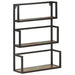Raft de perete, 60x20x85 cm, lemn masiv reciclat - WALTI WALTI