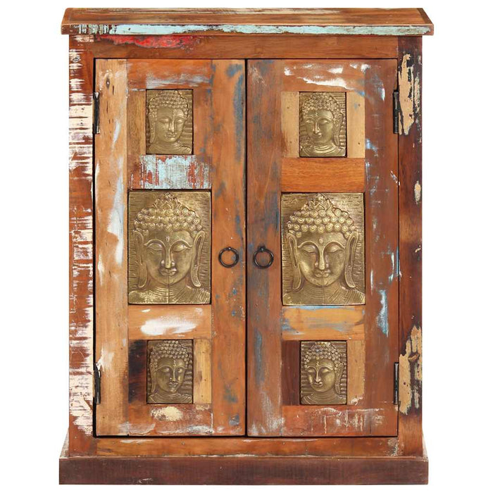 Servantă cu plăci Buddha, 60 x 35 x 75 cm, lemn masiv reciclat WALTI