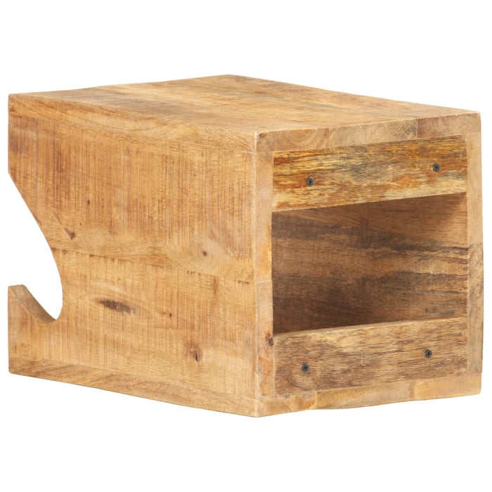 Suport bicicletă de perete, 35x25x25 cm, lemn masiv mango brut - WALTI WALTI