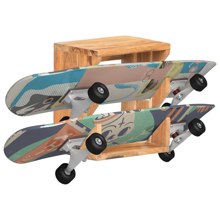 Suport skateboard de perete 25x20x30 cm lemn masiv de acacia - WALTI WALTI