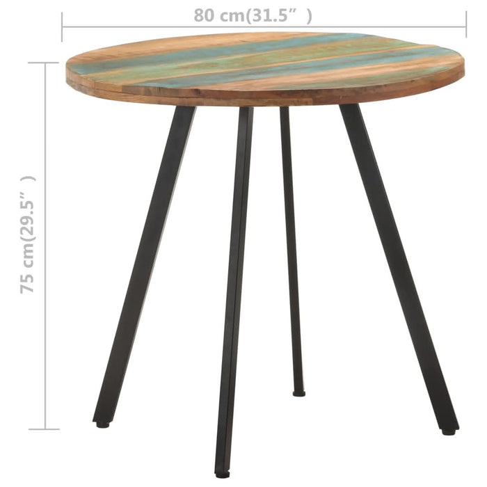Masă de bucătărie, 80 cm, lemn masiv reciclat - WALTI WALTI