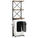 Dulap de vin design tractor alb 49x31x172 cm mango nefinisat - WALTI WALTI