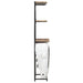 Dulap de vin design tractor alb 49x31x172 cm mango nefinisat - WALTI WALTI