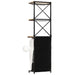 Dulap de vin design tractor alb 49x31x172 cm mango nefinisat - WALTI WALTI