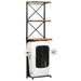 Dulap de vin design tractor alb 49x31x172 cm mango nefinisat - WALTI WALTI
